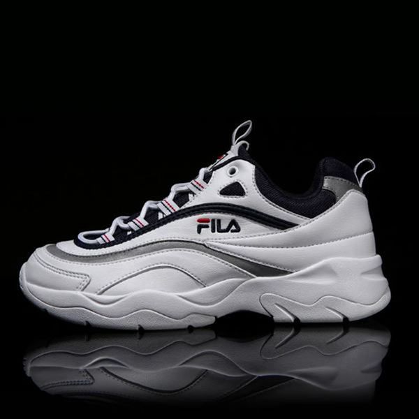 Sapatos De Estilo De Vida Fila Homem Branco/Azul Marinho - Fila Ray Portugal Online,JAQR-30867